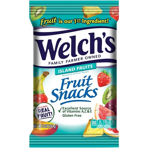 Welch's 1pk 5oz 142g Island Fruits Fruit Snacks Box (10034856050916) Unit (034856050919)