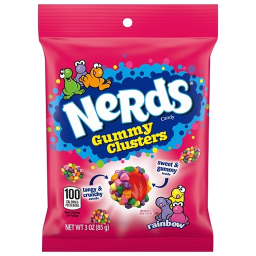 Nerds Gummy Cluster 1pk 3oz Raimbow Box (10079200048560) Unit (079200048563)