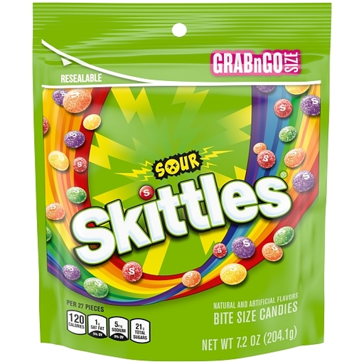 Skittles 1pk 7.2oz Sour Box (10022000276152) Unit (022000017772)