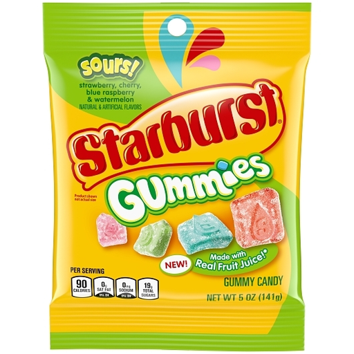Starburst 1pk 5oz Gummies Sours Unit (022000298492)