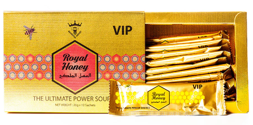 VIP ROYAL HONEY 12 SACHETS PK BOX -(9555755800036) UNIT - (9555755800043)