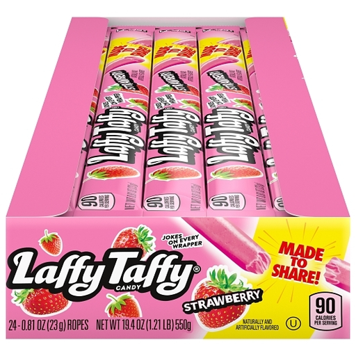 Laffy Taffy 24pk 0.81oz Strawberry Box (079200669034) Unit (079200631635)