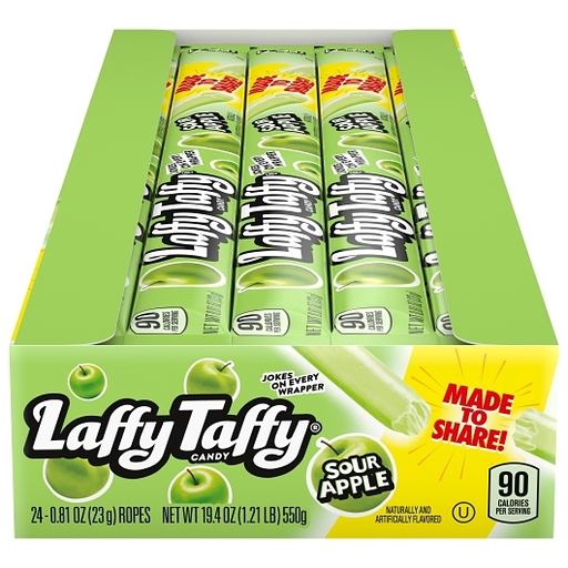 Laffy Taffy 24pk 0.81oz Sour Apple Box (079200369675) #/N