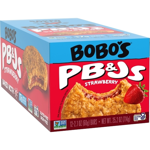 Bobo's Pb&J 12pk 2.1oz Strawberry Box () Unti (829262004751) #/N