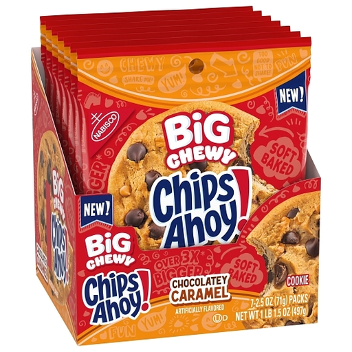 Chips Ahoy 7pk 2.5oz Big Chewy Chocolatey Caramel Box (044000080143) Unit (044000080150) #/N
