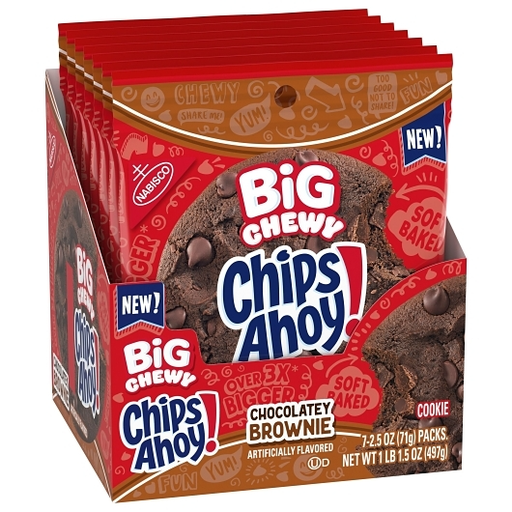 Chips Ahoy 7pk 2.5oz Big Chewy Chocolatey Brownie Box (044000080181) Unit (044000080198)