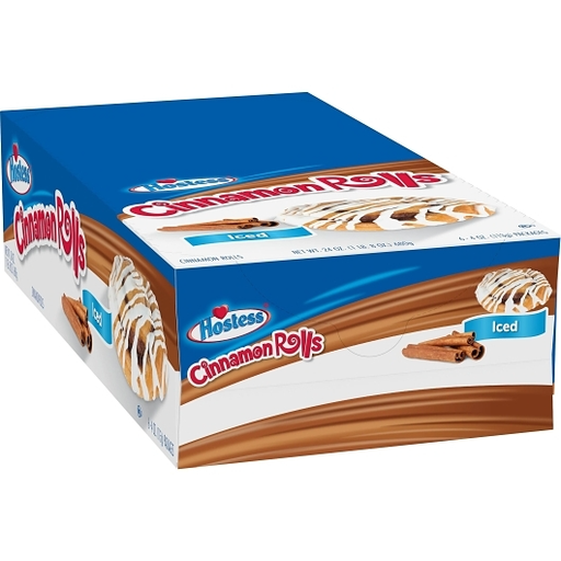 Hostess 6pk 4oz Cinnamon Roll Iced Box () Unit () #/N