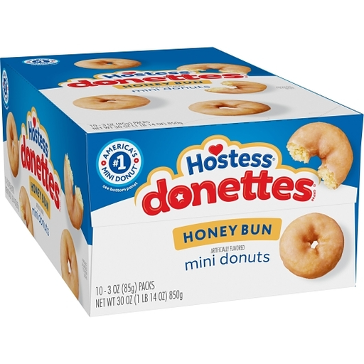 Hostess 10pk 3oz Mini Donettes Honey Bun Box (888109257262) Unit (888109257255)