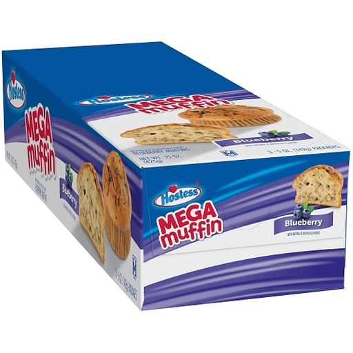 Hostess 3pk 5oz Mega Muffin Blueberry Box (888109253745) Unit (888109253738) #/N