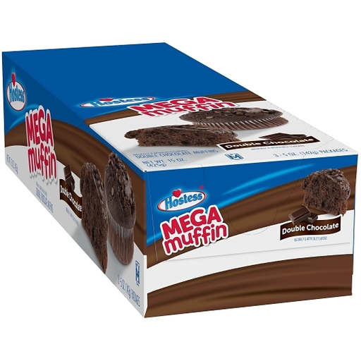 Hostess 3pk 5oz Mega Muffin Double Chocolate Box (888109253707) Unit (888109253691)