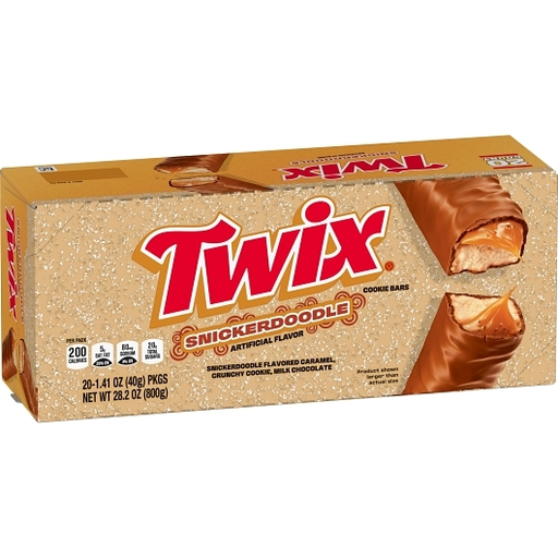 Twix 20pk 1.41oz Snickerdoodle Box (040000602996) Unit (040000602989)