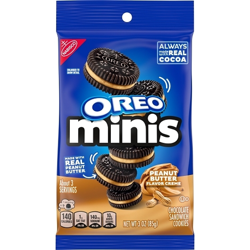 Oreo 12pk 3oz Peanut Butter Mini Cookies Unit (044000081799) #/N