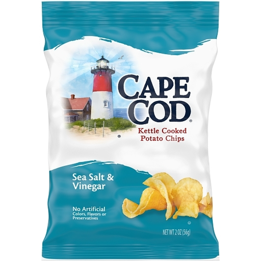 Cape Cod 6pk 2oz Sea Salt & Vinegar Potato Chips Unit (020685002342)