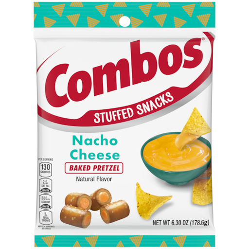 Combos 1pk 6.3oz Nacho Cheese Baked Pretzel Unit (040000584933)