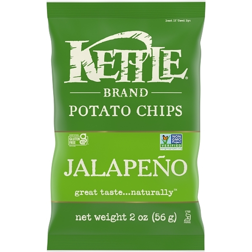 Kettle Brand 1pk 2oz Potato Chips Jalapeno Unit (084114115881)