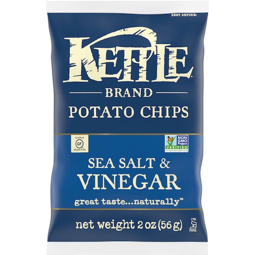 Kettle Brand 1pk 2oz Potato Chips Sea Salt & Vinegar Unit (084114033338)