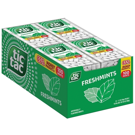 TicTac 12pk 1.7oz Freshmints Box (009800053841) Unit (009800001026)