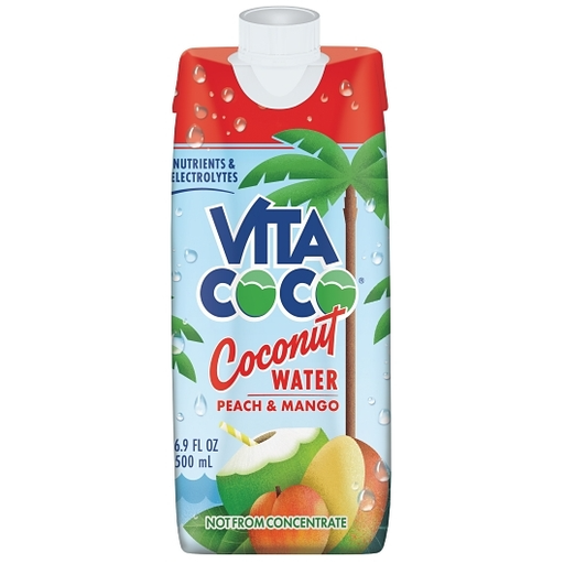 Vita Coco 12pk 16.9oz Coconut Water Peach & Mango Carton Box (10898999044009) Unit (898999040004)