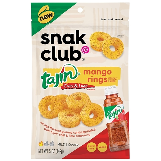 Snak Club 1pk 5oz Tajin Gummy Bears Mango Rings Unit (087076219048)