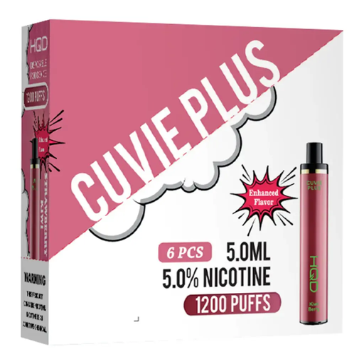 HqdCuvieplus 6pk 5% 1.2k Strawberry Kiwi Box (6973826701595) Unit (6973826701502)