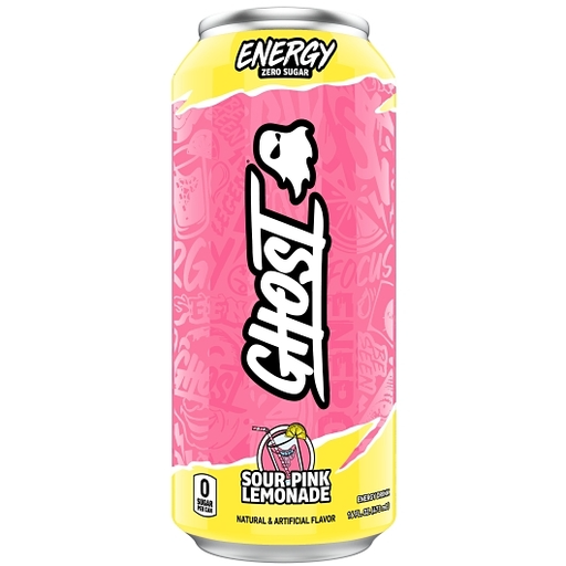 Ghost Energy 12pk 16oz Sour Pink Lemonade Zero Sugar Box () #/N