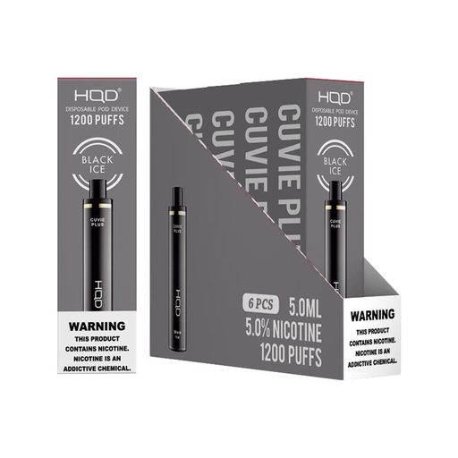 HqdCuvieplus 6pk 5% 1.2k Black Ice Box (6971578998676) Unit (6971578997181)