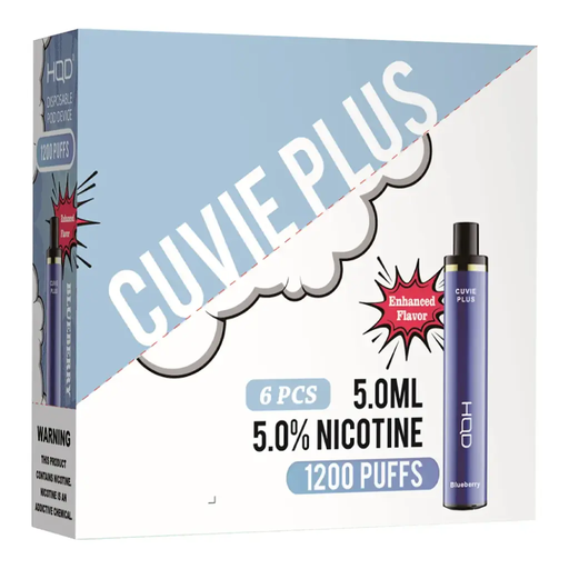 HqdCuvieplus 6pk 5% 1.2k Blueberry Box (6971578996825) Unit (6971578994548)