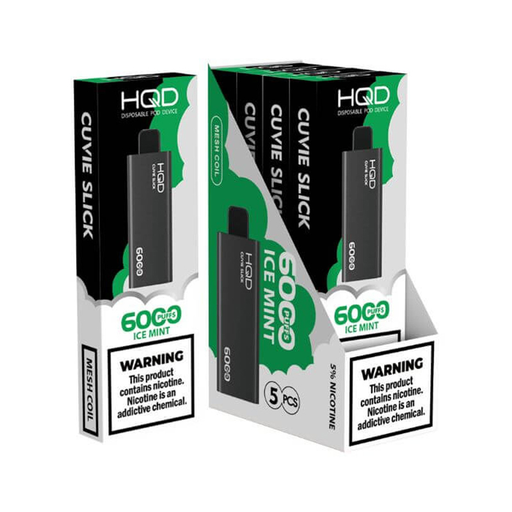 HqdSlick 5pk 5% 6k Ice Mint Box (6937105436882) Unit (6937105436875)