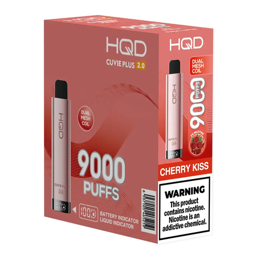 HqdCuviePlus 2.0 5pk 5% 9k Cherry Kiss Box (6937105465219)