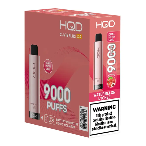 HqdCuviePlus 2.0 5pk 5% 9k Watermelon Lychee Box (6937105467404) Unit (6937105467411)