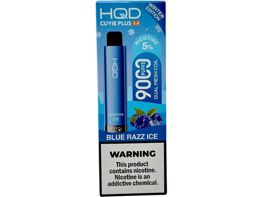 HqdCuviePlus 2.0 5pk 5% 9k Blue Razz Ice Box (6937105476529)