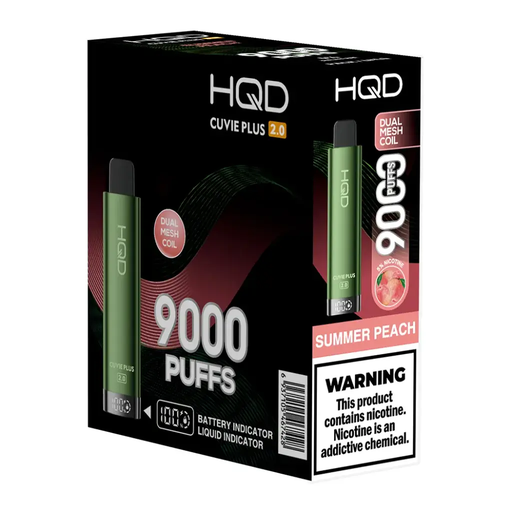 HqdCuviePlus 2.0 5pk 5% 9k Summer Peach Box (6937105467428) Unit (6937105467435)