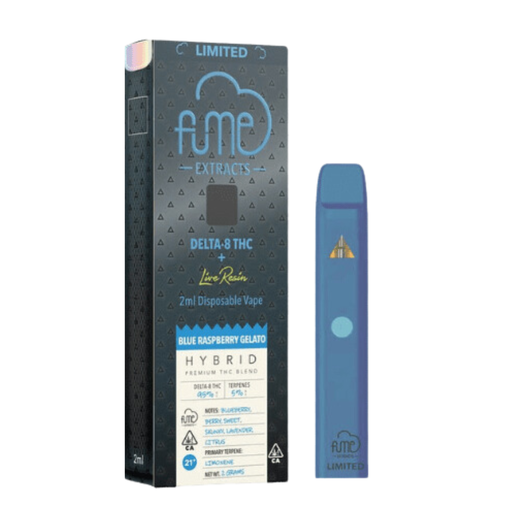 FumeLimited 5pk Live Resin D8 Blue Raspberry Gelato Box (697273213994)