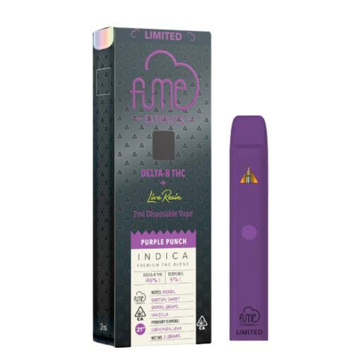 FumeLimited 5pk Live Resin D8 Purple Punch Box (697273214007)