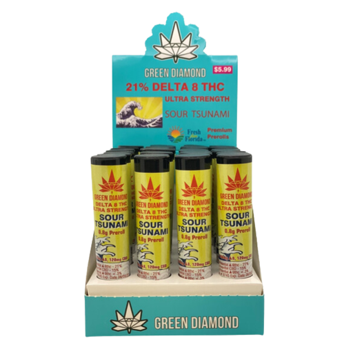 GREEN DIAMOND SOUR TSUNAMI 24PK BOX-(742042420421) UNIT-(742042420421)
